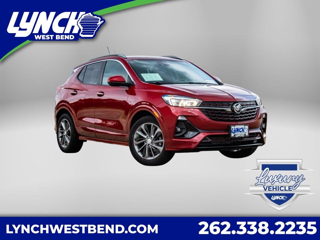 2021 Buick Encore GX Preferred in Chili Red Metallic — front three-quarter view