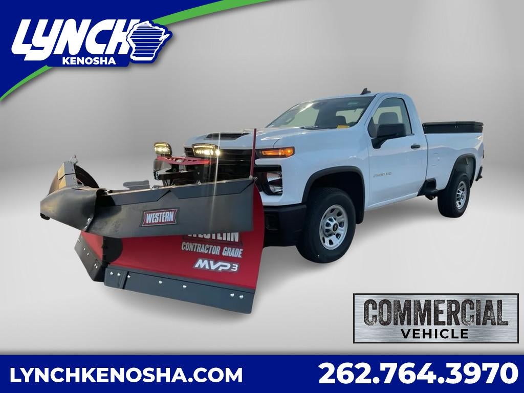 2025 Chevrolet Silverado 2500 HD WT in Summit White — front three-quarter view