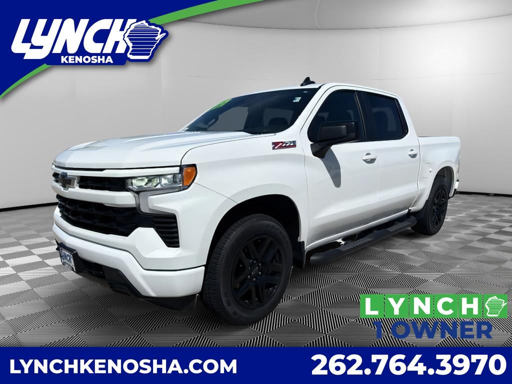 2024 Chevrolet Silverado 1500 RST in Summit White — front three-quarter view