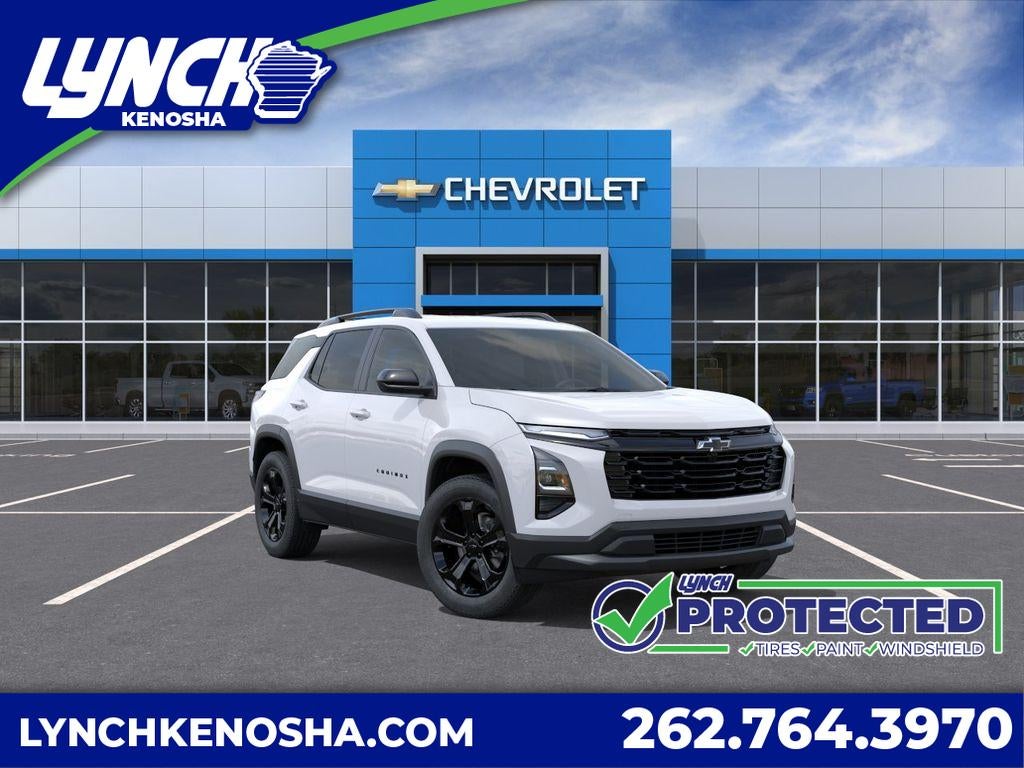 2027 Chevrolet Equinox FWD LT in Summit White — front three-quarter view