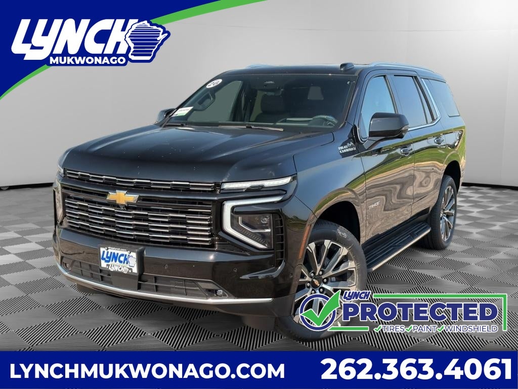 2026 Chevrolet Tahoe High Country in Black — front three-quarter view