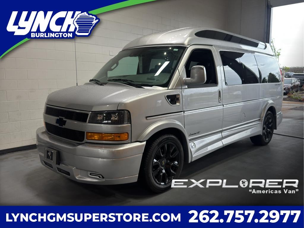 2026 Chevrolet Express Cargo WT in Silver Ice Metallic — front three-quarter view