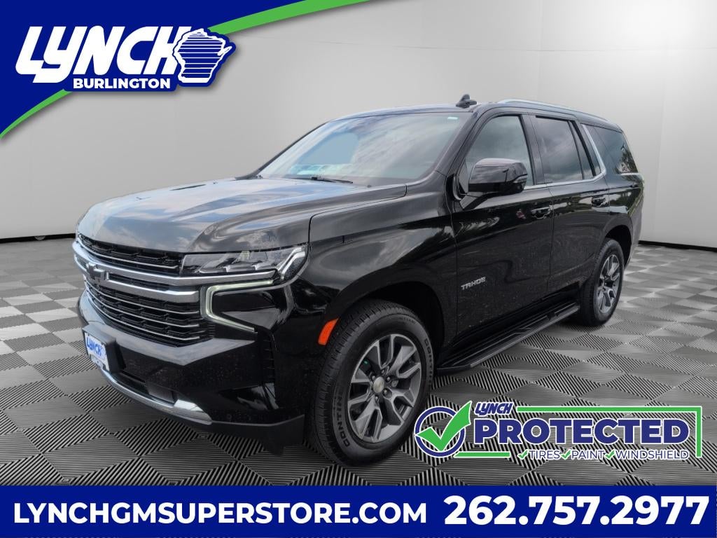 2023 Chevrolet Tahoe LT in Black — front three-quarter view