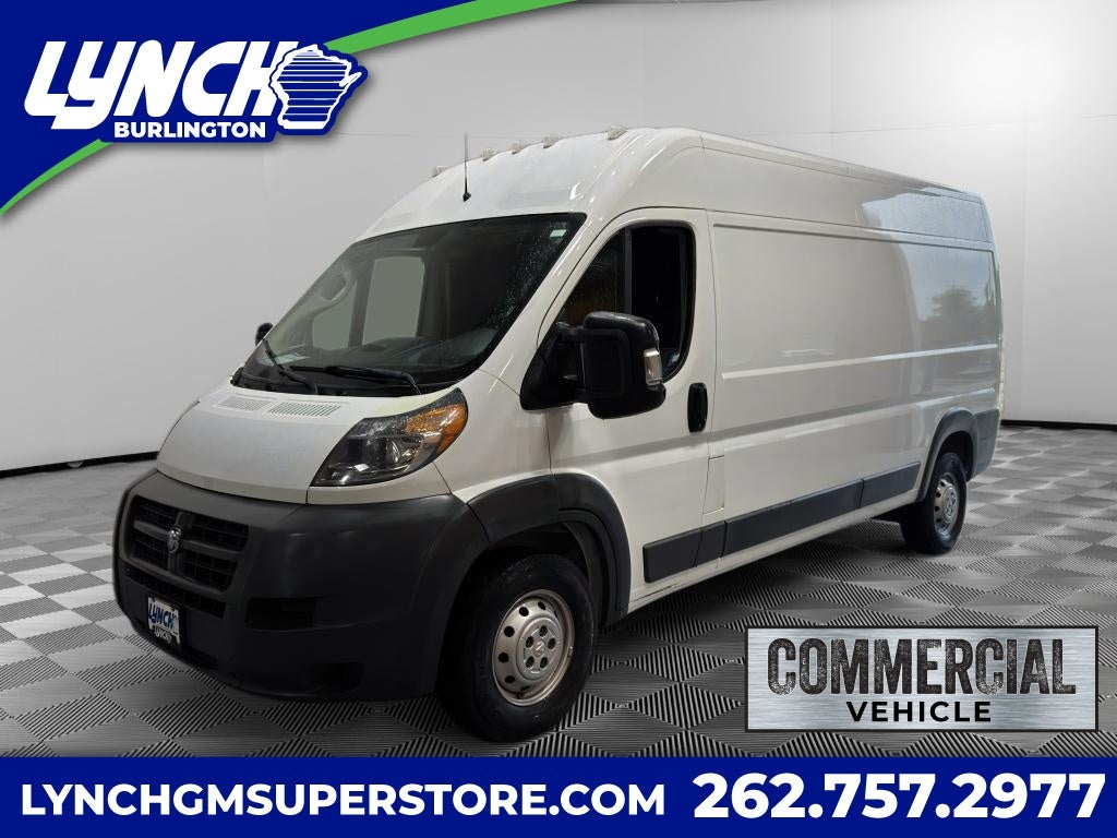 2017 RAM ProMaster Cargo Van PROMASTER in White — front three-quarter view
