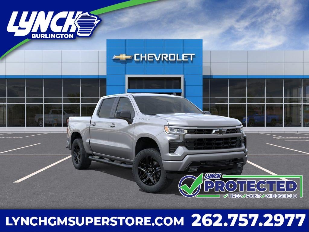2026 Chevrolet Silverado 1500 RST in Sterling Gray Metallic — front three-quarter view